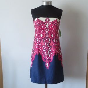Lilly Pulitzer Sz 4 Strapless Bowen Dress NWT